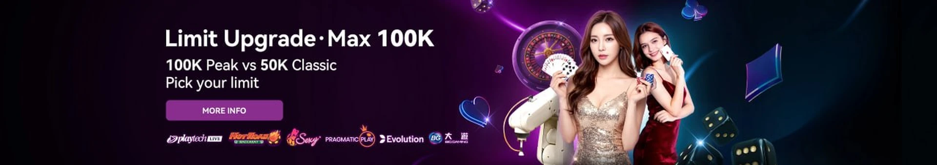 HengOngBet Limit Upgrade Max 100K